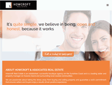Tablet Screenshot of howcroftrealestate.com.au